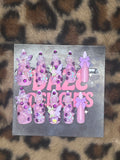 medium purple stelleto press on nails