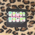 small green keroppi press on nails