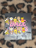 small yellow pooh bear press on nails