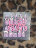 x-large silver metal stelleto press on nails